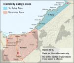 Power outage for Sunday 10 June 2018