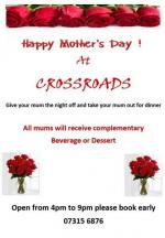 Crossroads Bar & Restaurant Mother's Day Special